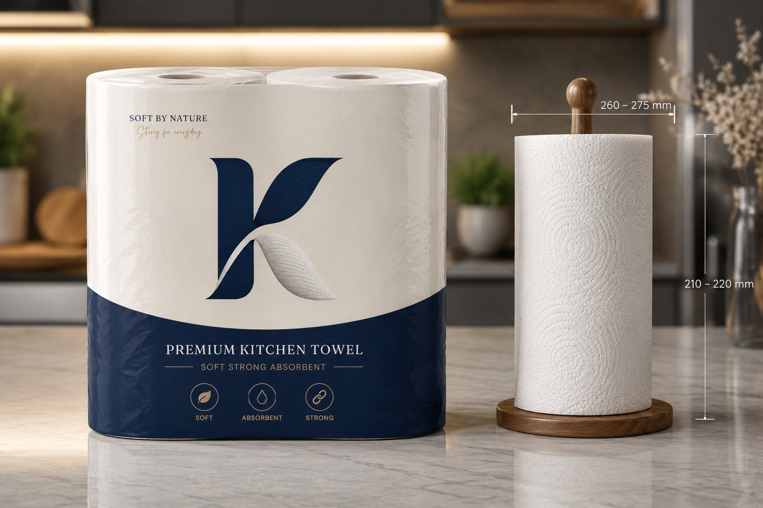 kitchen towel mockup